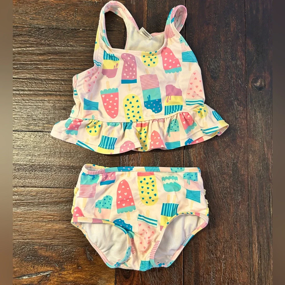 Kids' Ice Cream Social Two-Piece Swimsuit- 4T - Picture 5 of 9